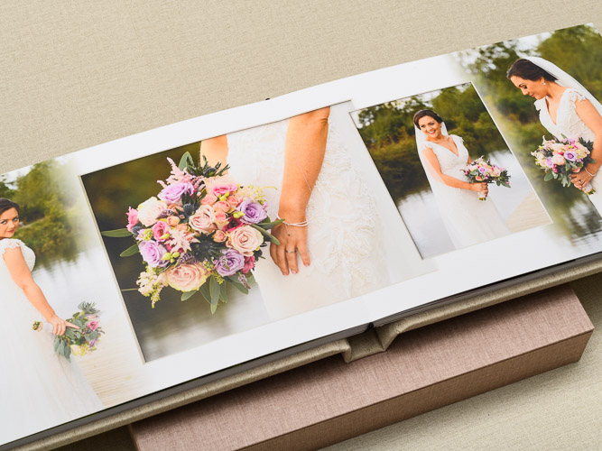 linen wedding book